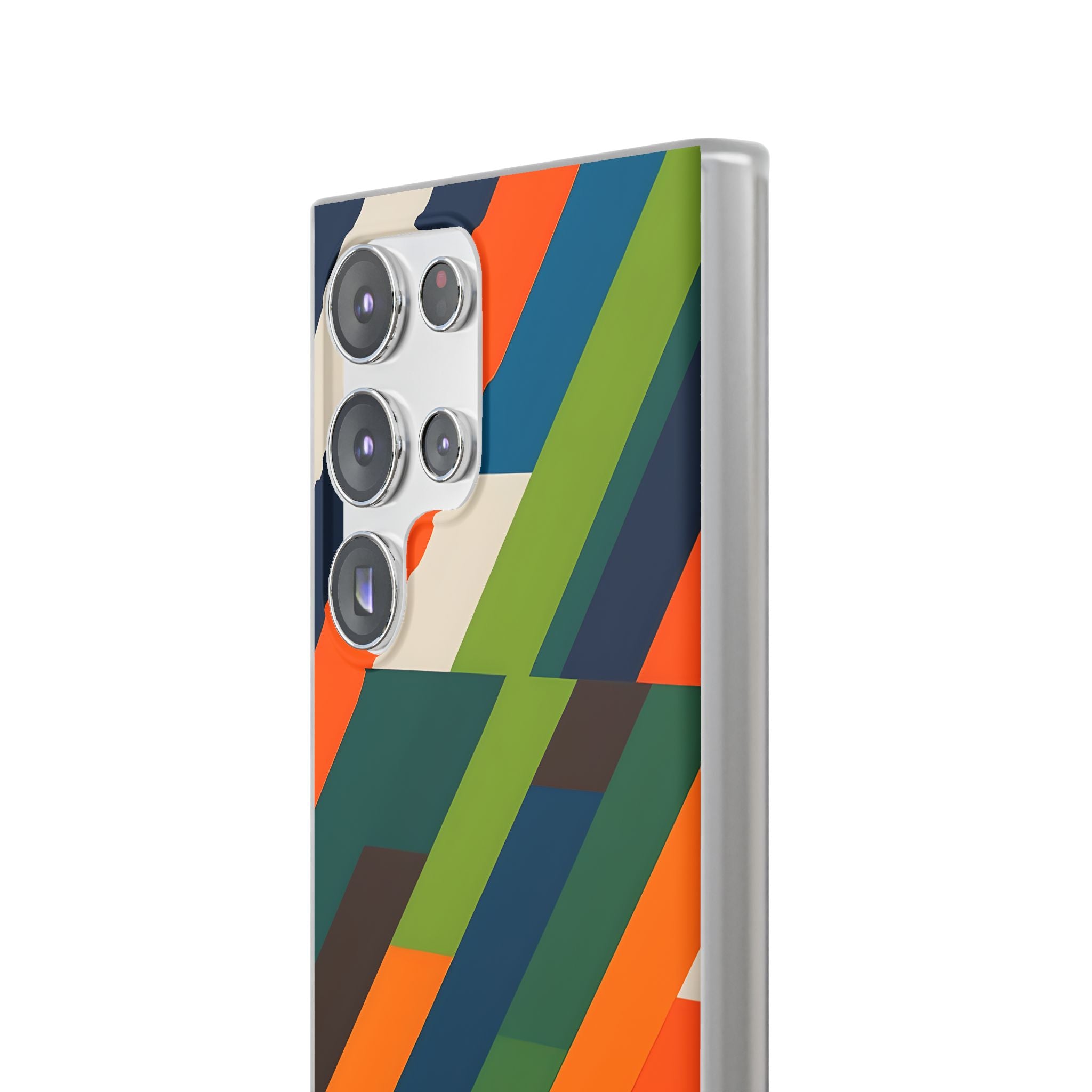 Angled Retro Mosaic · Soft Custodia per Samsung