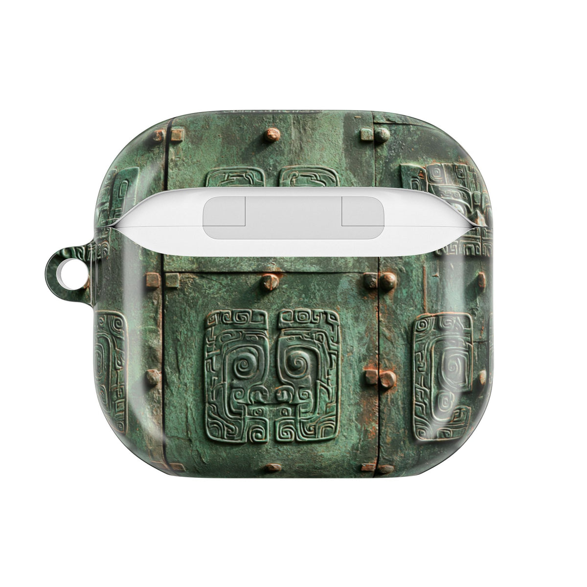 Dynastic Bronze Relief · Hard Case for AirPods & AirPods Pro · Green