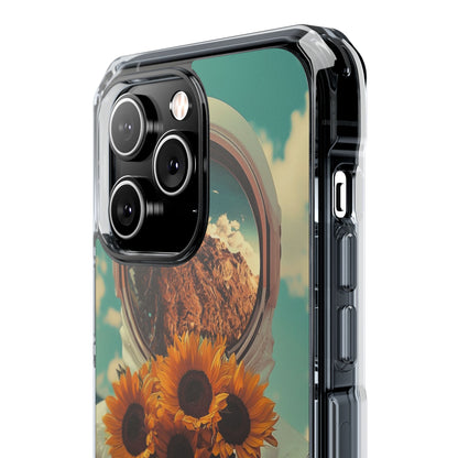 Auringonkukka Astronaut iPhone 14 Pro Max - Impact suojakotelo