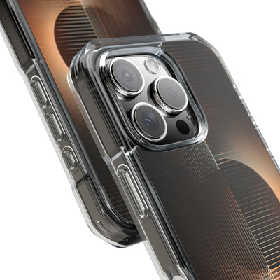 Amber Meridian · Clear Impact Magnetic Phone Case for iPhone · Black