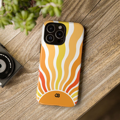 Amber Solar Waves · Tough Phone Case for iPhone