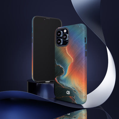 Prismatic Aura Shift · Tough Phone Case for iPhone · Blue