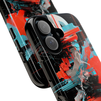 Fragmented Cyber Core · Tough Phone Case for iPhone · Black