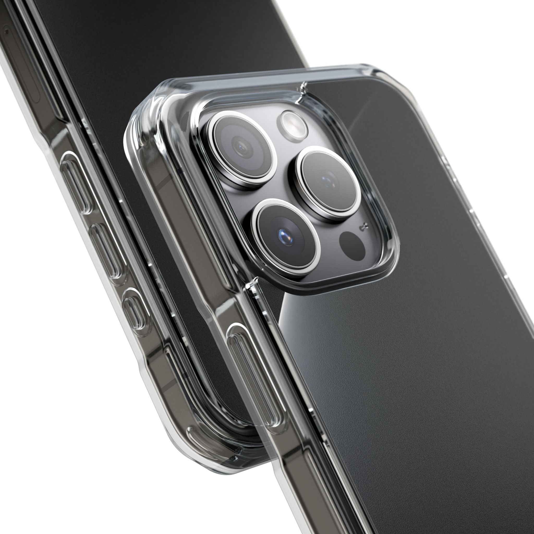 Black Impact MagSafe Phone Case for iPhone - Obsidian Lunar Arch
