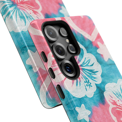 Tropical Hibiscus Bloom · Tough Phone Case for Samsung · Teal