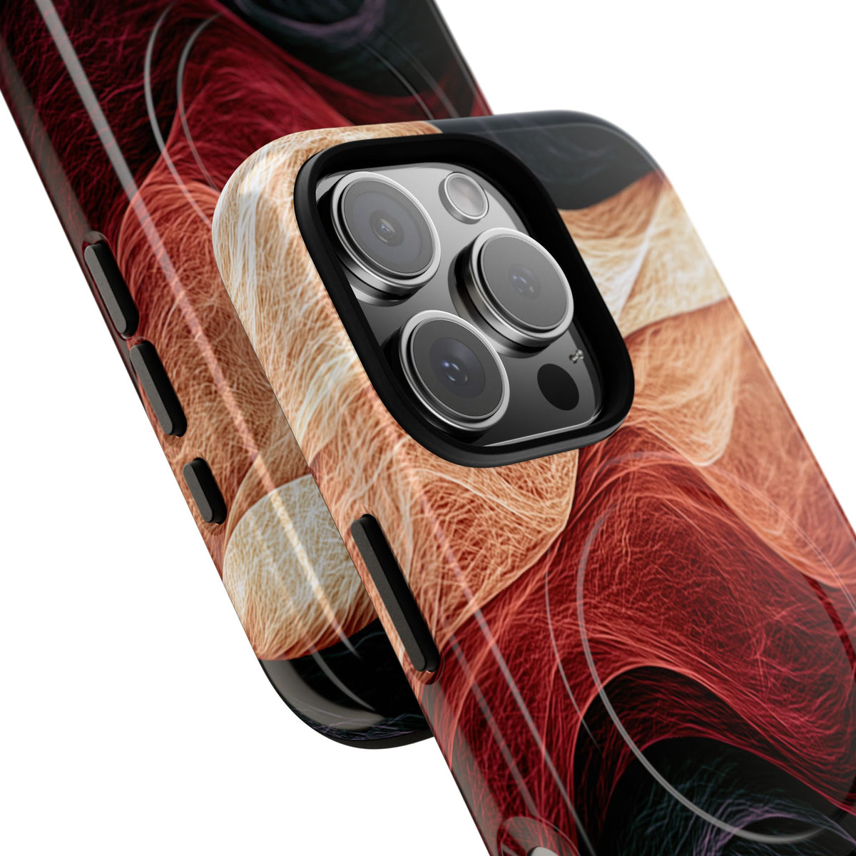 Ember Wave Dispersion · Tough 2.0 Magnetic Phone Case for iPhone · Red
