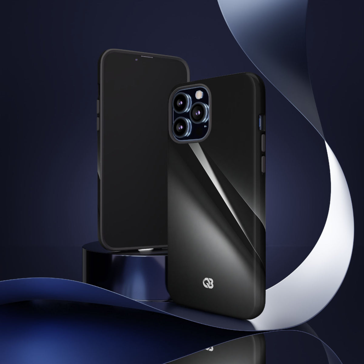 Obsidian Ridge · Tough Phone Case for iPhone · Black
