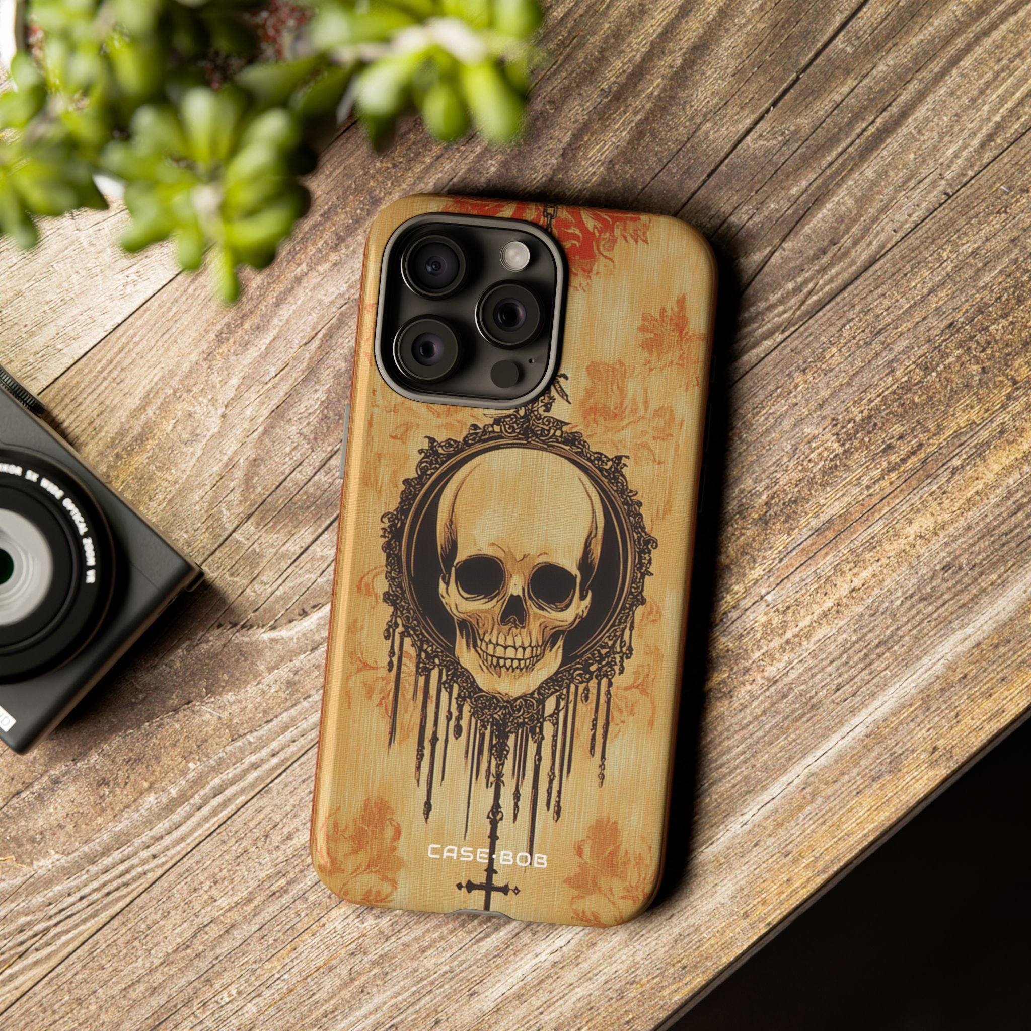 Skull Anhänger iPhone 15 Pro Max Case - Tough