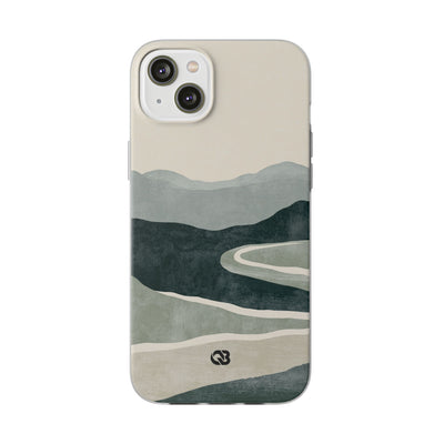 Green Lite Phone Case for iPhone - Misty Sage Valley