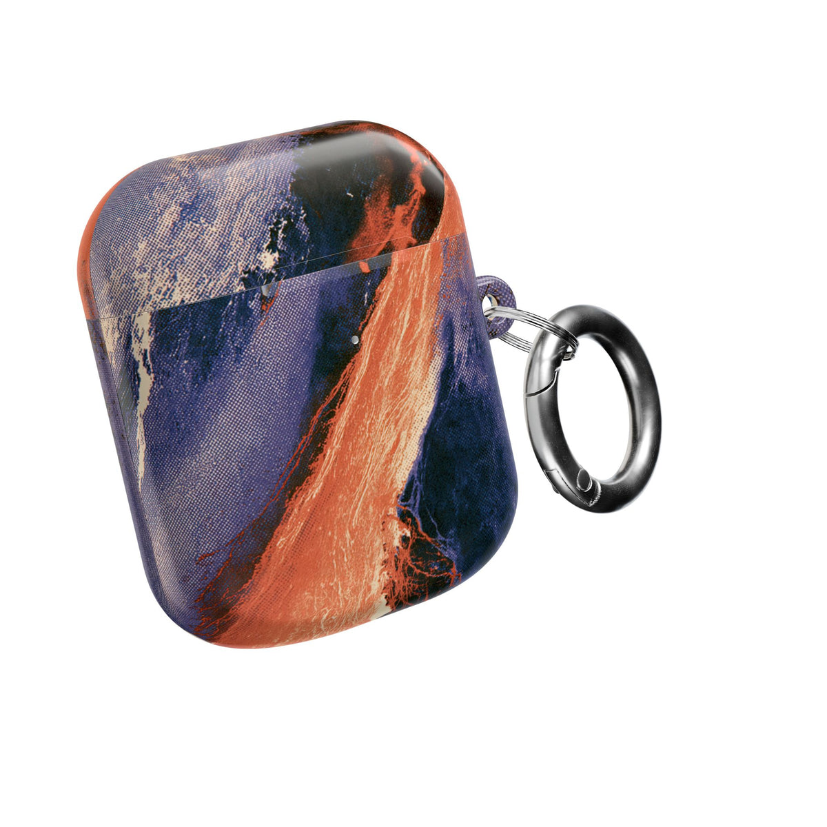 Solar Aura Drift · Hard Case for AirPods & AirPods Pro · Orange