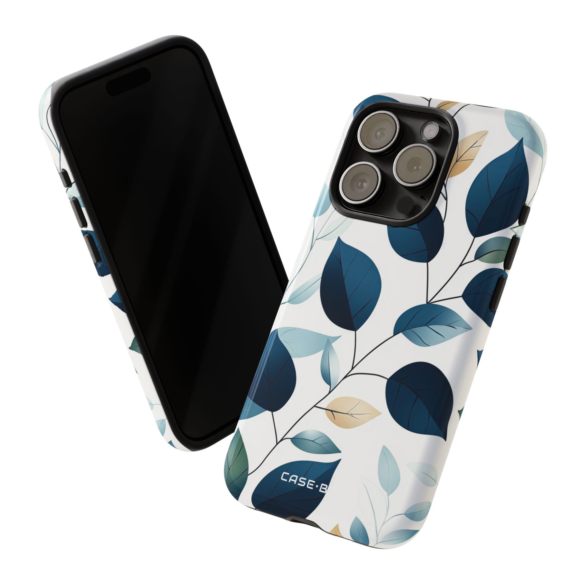 Marinebladede Vener iPhone 15 Pro Cover - Tough