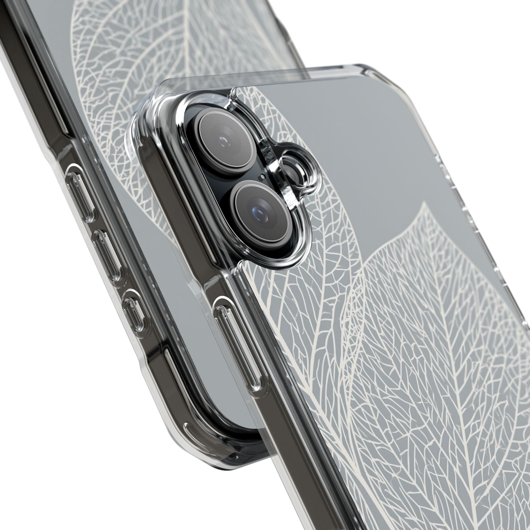 Grey Impact MagSafe Phone Case for iPhone - Frosted Ash Veins