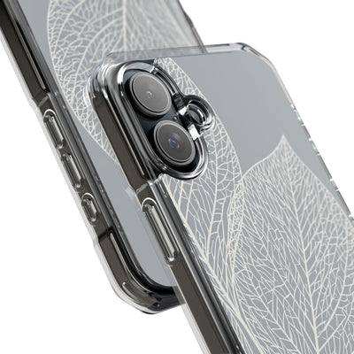 Grey Impact MagSafe Phone Case for iPhone - Frosted Ash Veins