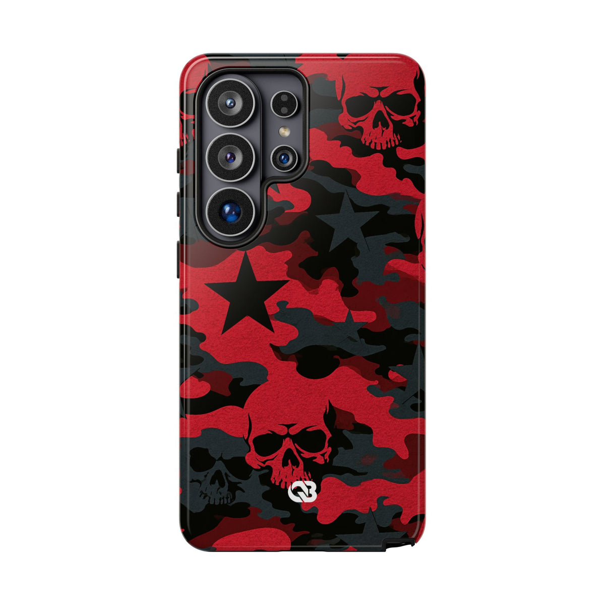 Crimson Skull Camo · Tough Phone Case for Samsung · Red