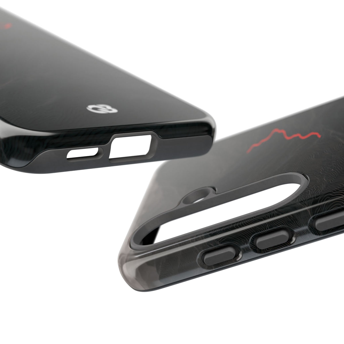 Crimson Ridge Pass · Tough Phone Case for Samsung · Black