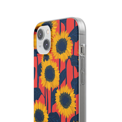 Solar Navy Bloom · Soft Handyhülle für iPhone
