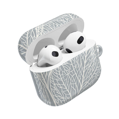 Minimal Leaf Skeleton · Hard Case for AirPods & AirPods Pro · Grey