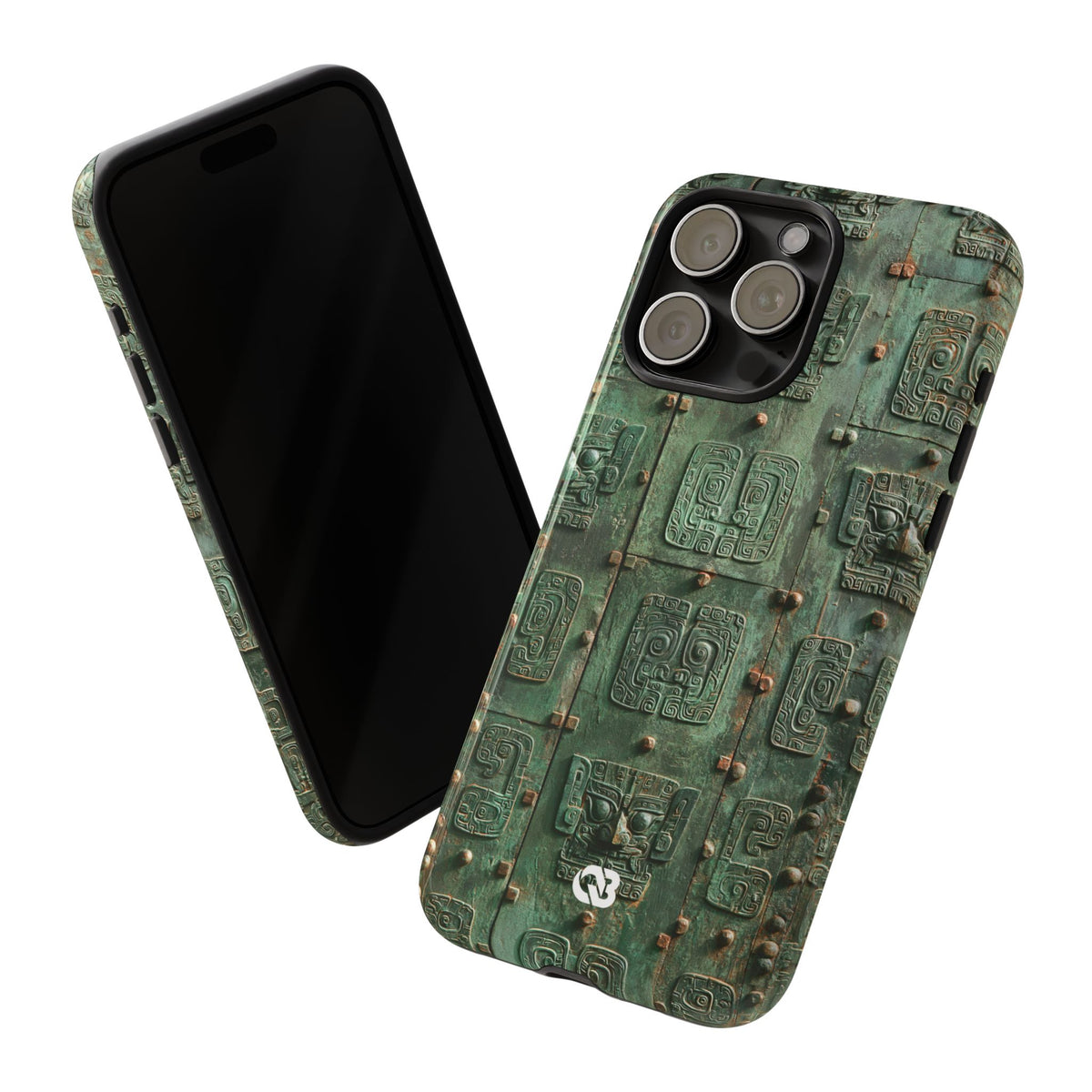 Dynastic Bronze Relief · Tough Phone Case for iPhone · Green