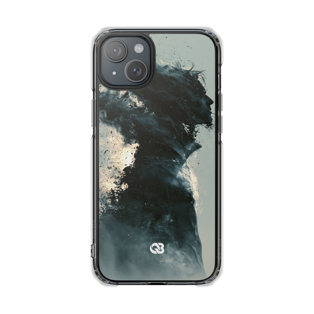 Ashen Dissolution · Clear Impact Magnetic Phone Case for iPhone ·  Black