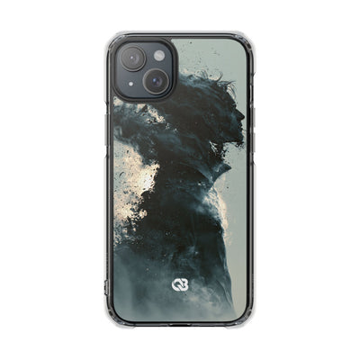 Ashen Dissolution · Clear Impact Magnetic Phone Case for iPhone ·  Black