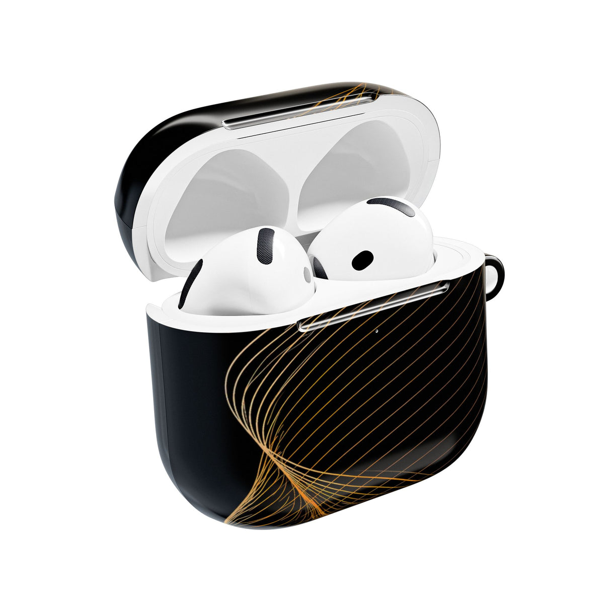 Golden Horizon Drift · Hard Case for AirPods & AirPods Pro · Black