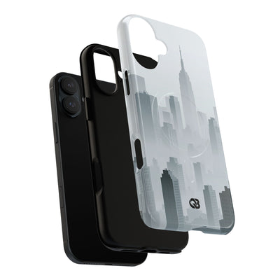 Grey Tough 2.0 Magsafe Phone Case for iPhone - Steel Mist Skyline
