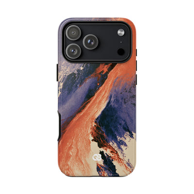 Solar Aura Drift · Tough Phone Case for iPhone · Orange