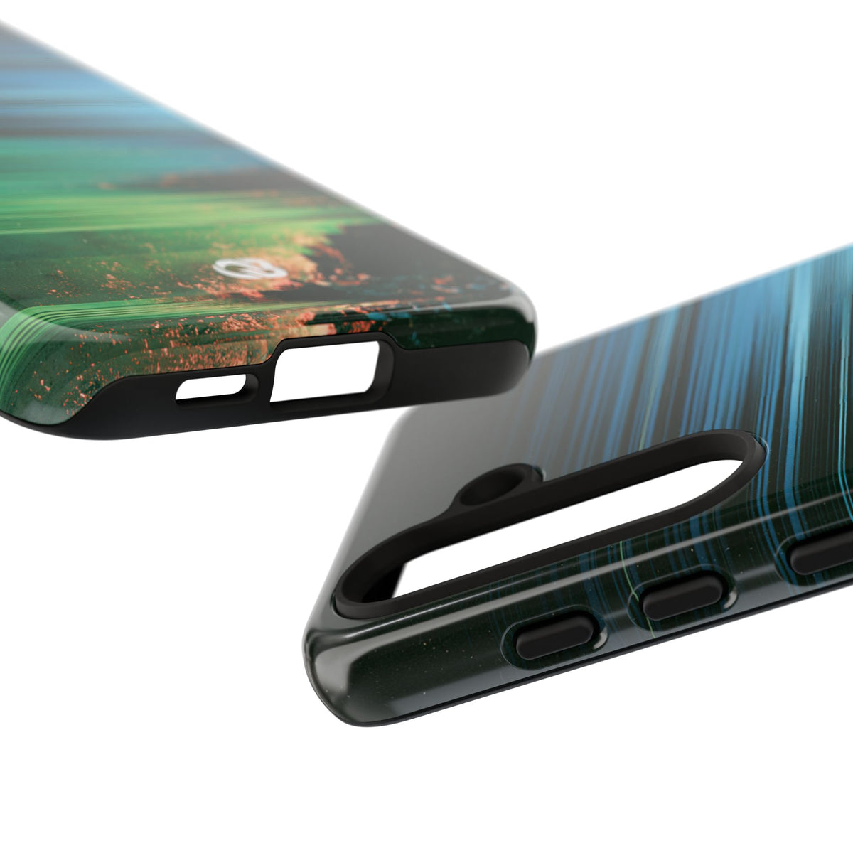 Digital Shoreline Drift · Tough Phone Case for Samsung · Teal