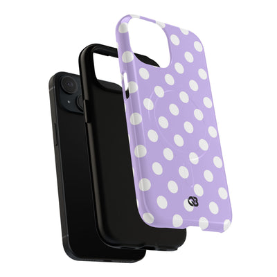 Lavender Polka Grid · Tough+ Phone Case for iPhone · Magsafe