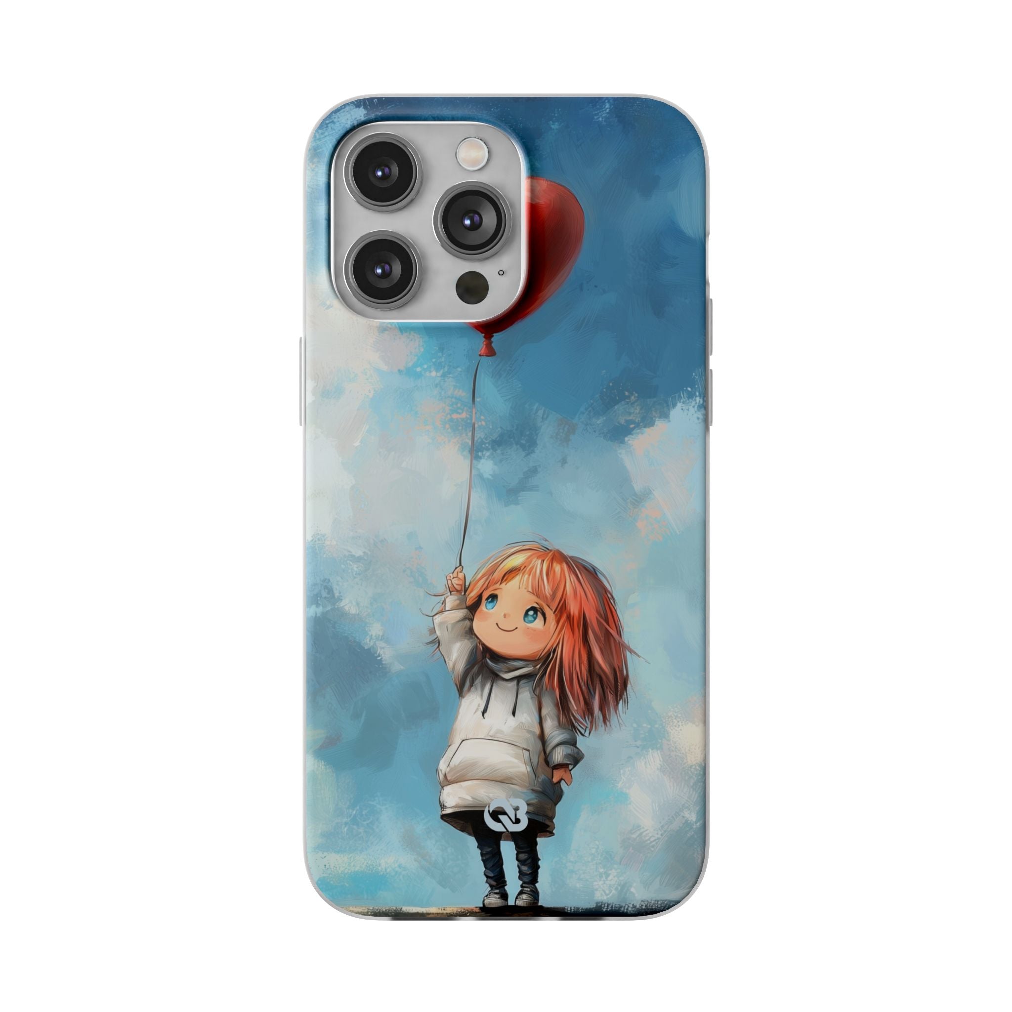 Crimson Heart Sky · Soft Coque de téléphone pour iPhone