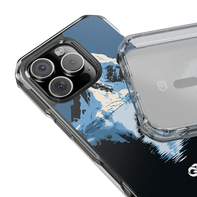 Glacial Horizon · Clear Impact Magnetic Phone Case for iPhone ·  Blue