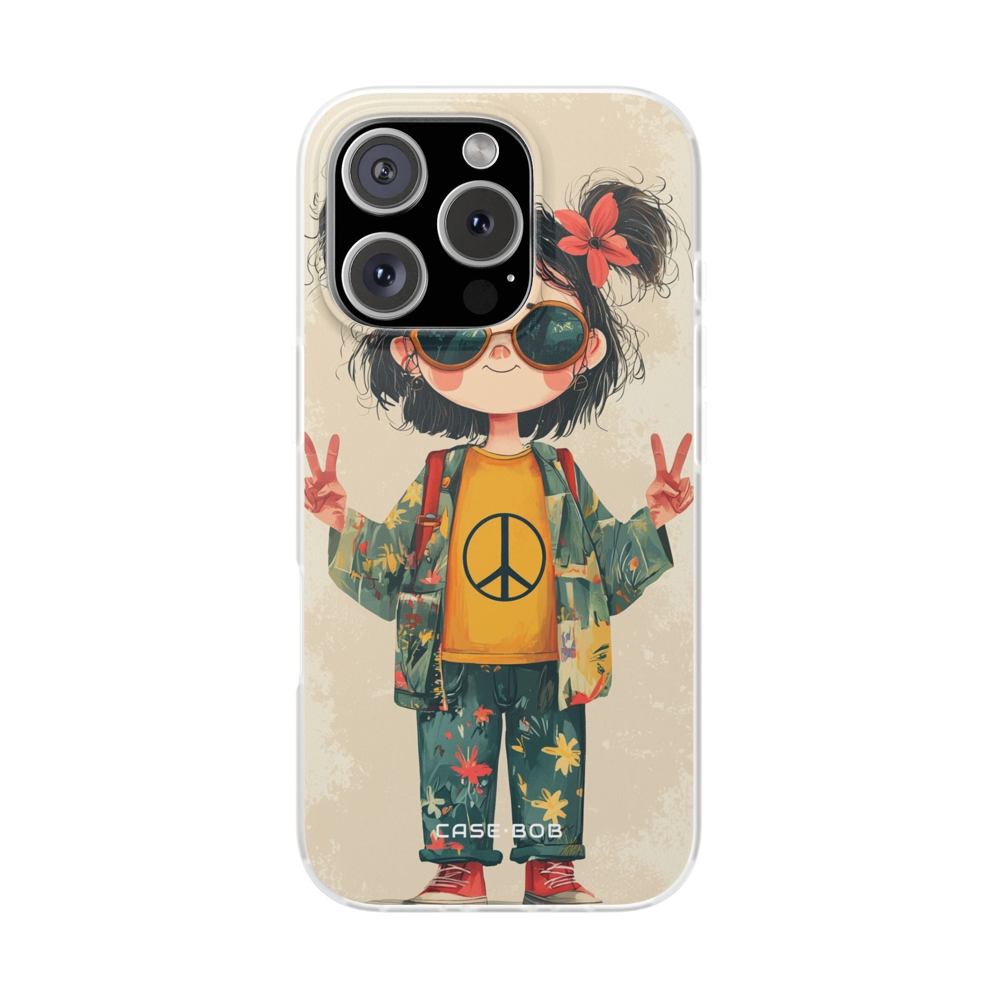 Peace Pigtails iPhone 16 Pro Case - Soft