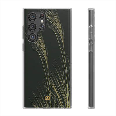 Green Lite Phone Case for Samsung - Midnight Gilded Grass