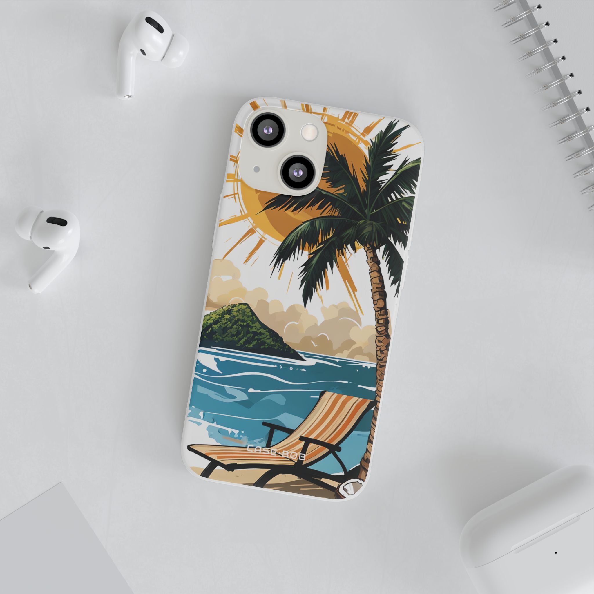 Sunny Palm Breeze iPhone 13 mini Case - Soft