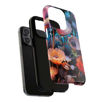 Gennemsigtig Bloom iPhone 15 Pro Cover - Tough+