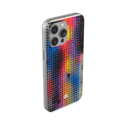 Chromatic Halftone Grid · Lite Phone Case for iPhone ·  Blue