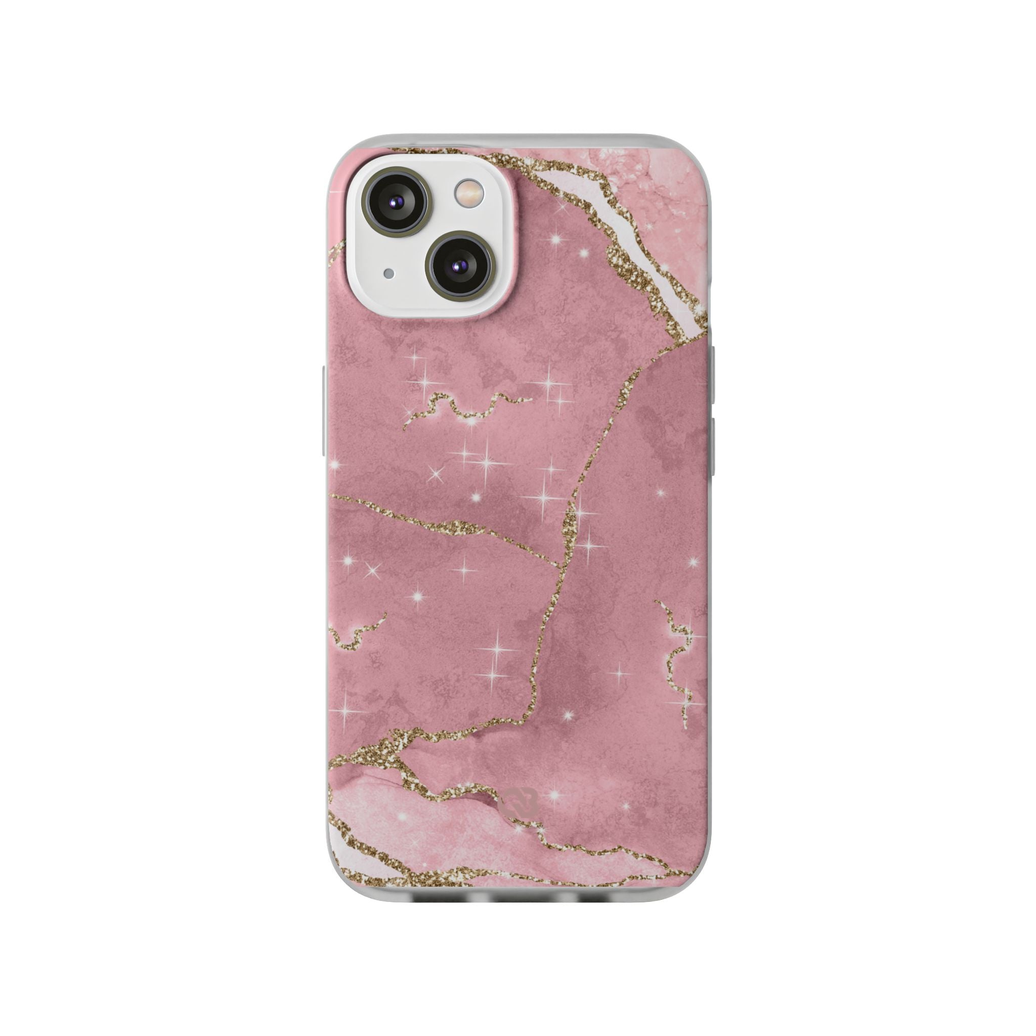 Rose Sparkle Marble · Soft Handyhülle für iPhone