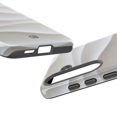 Sculpted Dune Relief · Tough Phone Case for Samsung · White