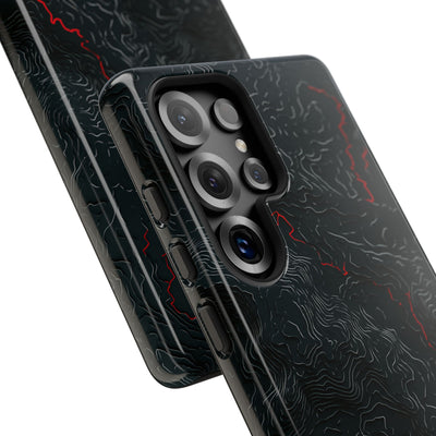 Crimson Rift · Tough Phone Case for Samsung · Black