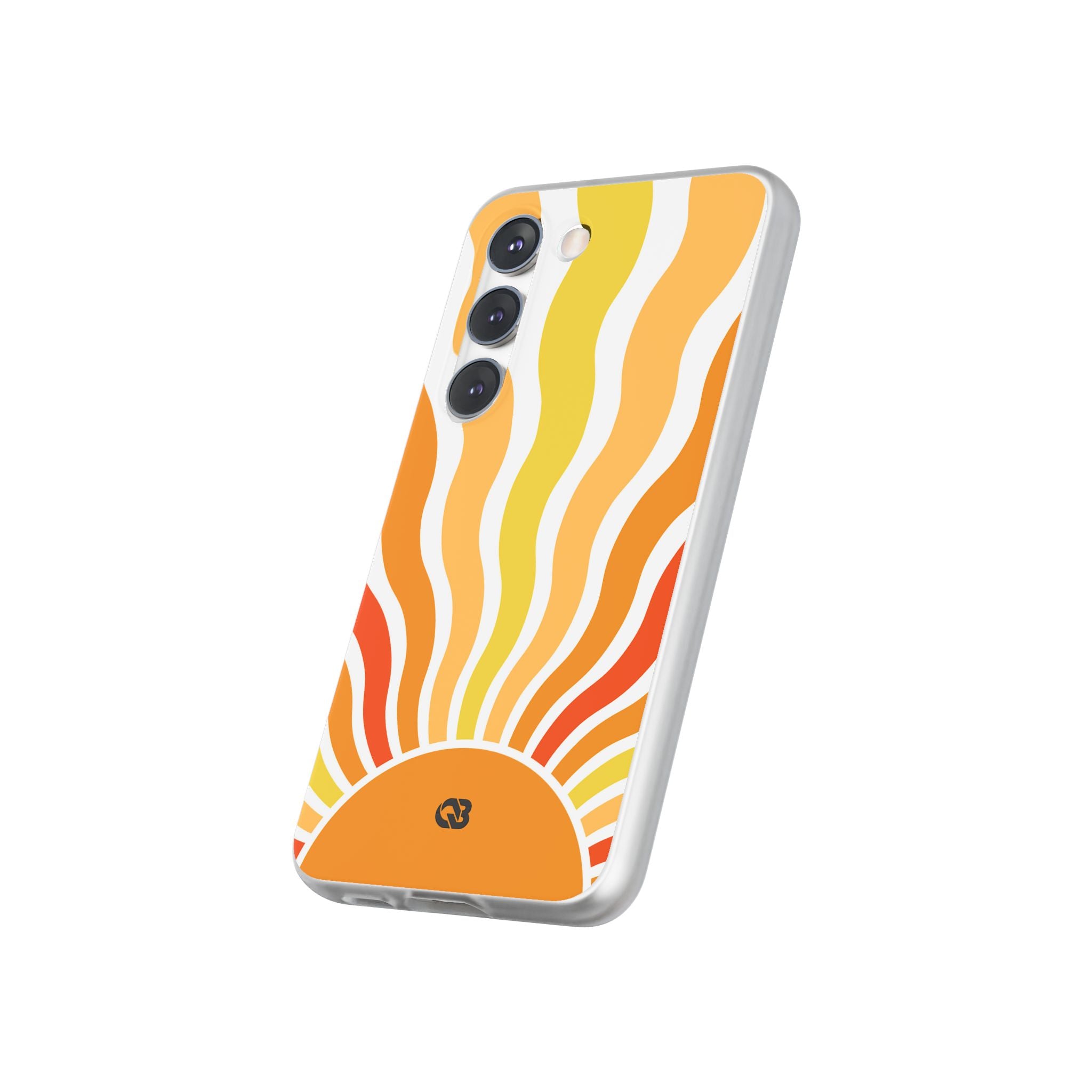 Amber Solar Waves · Soft Phone Case for Samsung