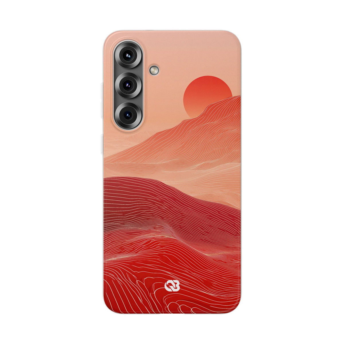 Red Lite Phone Case for Samsung - Crimson Ridge Lines