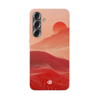 Red Lite Phone Case for Samsung - Crimson Ridge Lines
