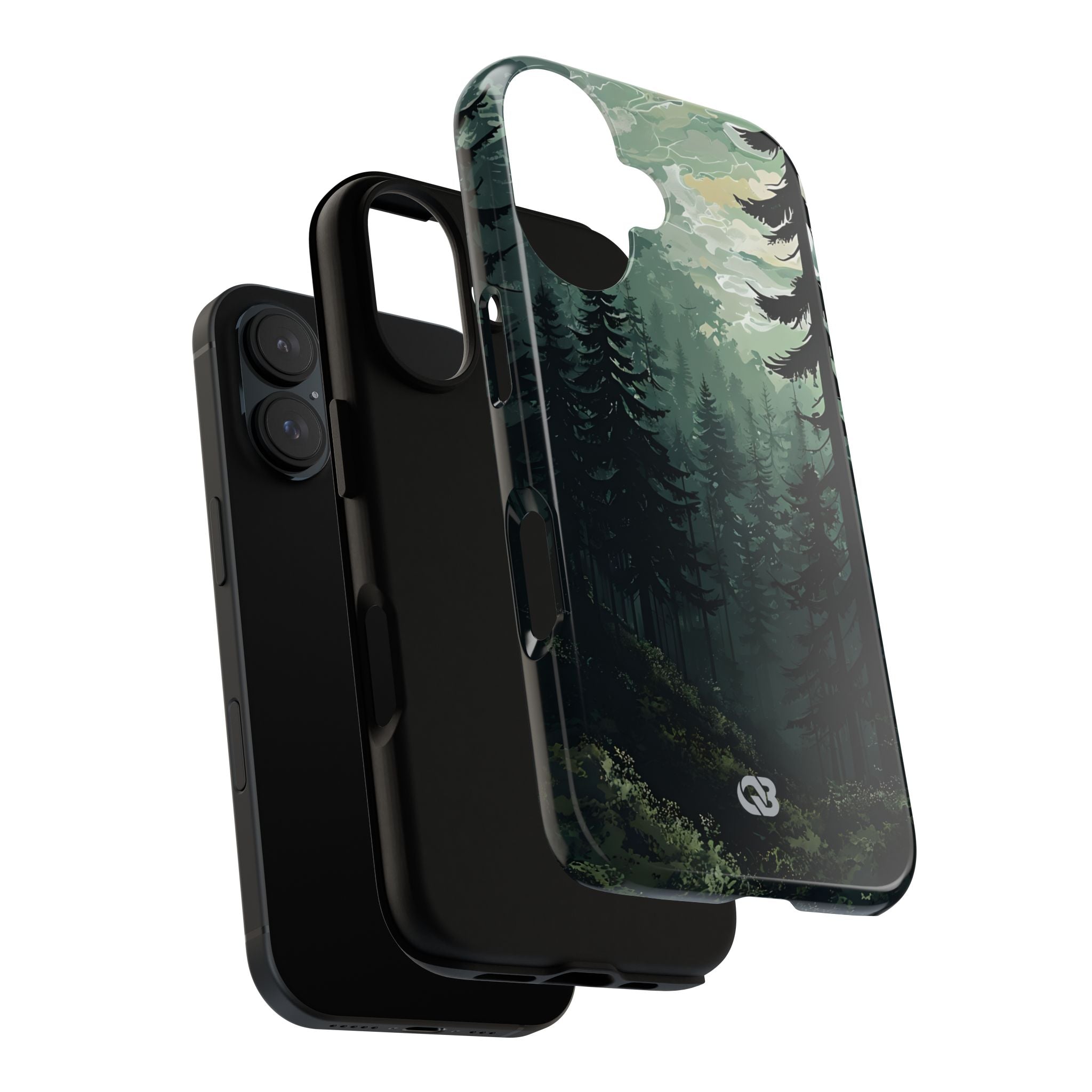 Misty Pine Shadow · Tough Phone Case for iPhone