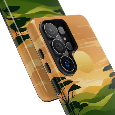Verdant Horizon Sun · Tough Coque de téléphone pour Samsung