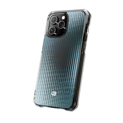 Blue Impact MagSafe Phone Case for iPhone - Glacial Reeded Glass