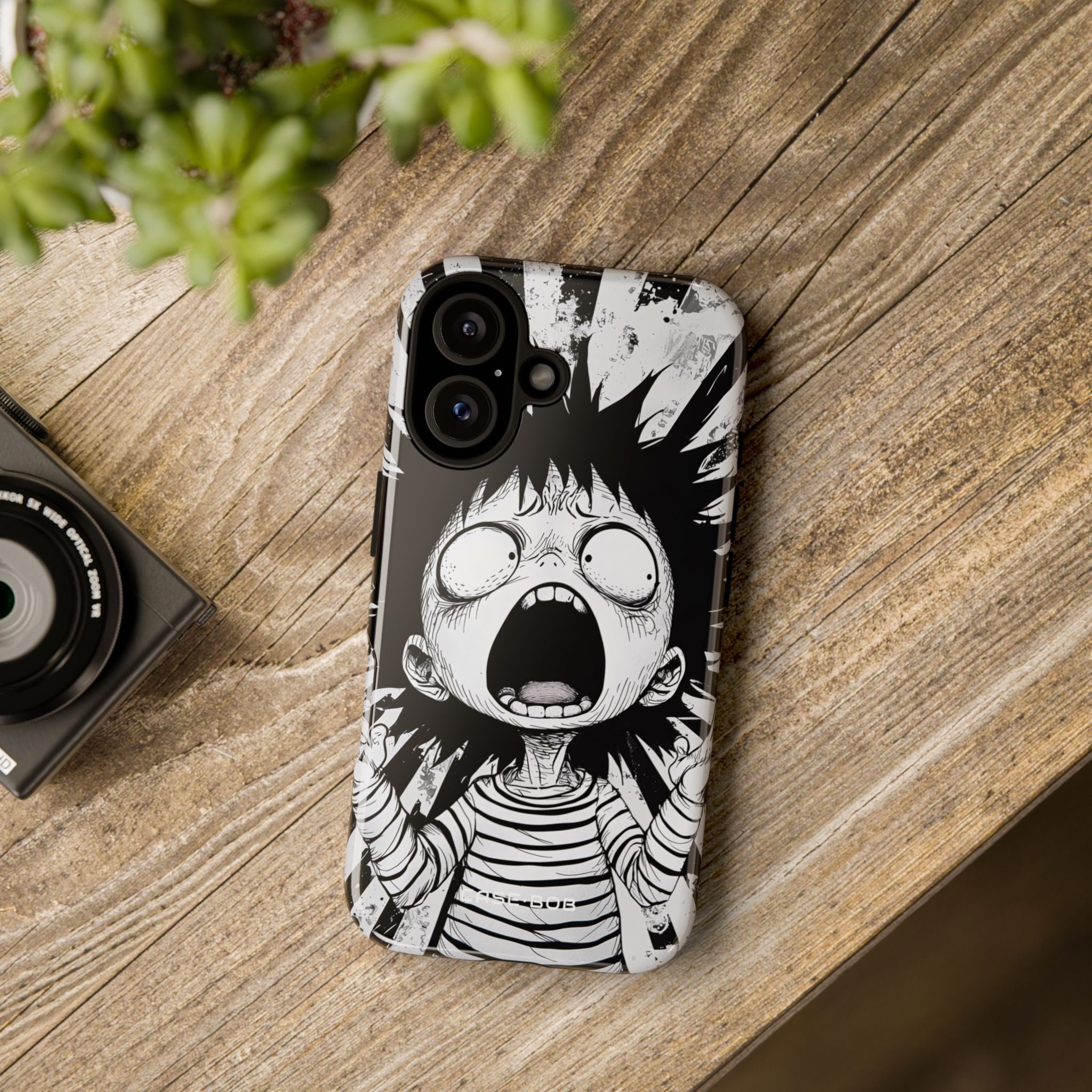 Screaming Stripes iPhone 16 Case - Tough