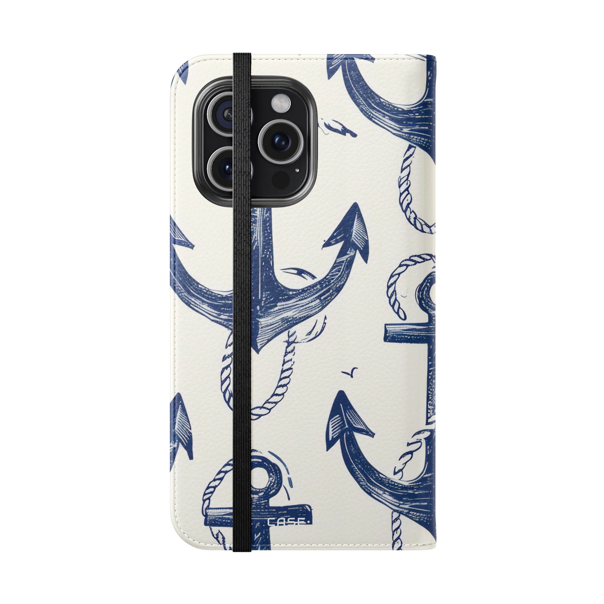 Blue Anchor Breeze - iPhone 15 Pro Max Case - Wallet