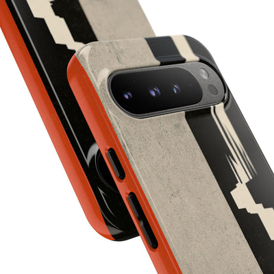 Orange Tough Phone Case for Google Pixel - Orange Monolith Rift