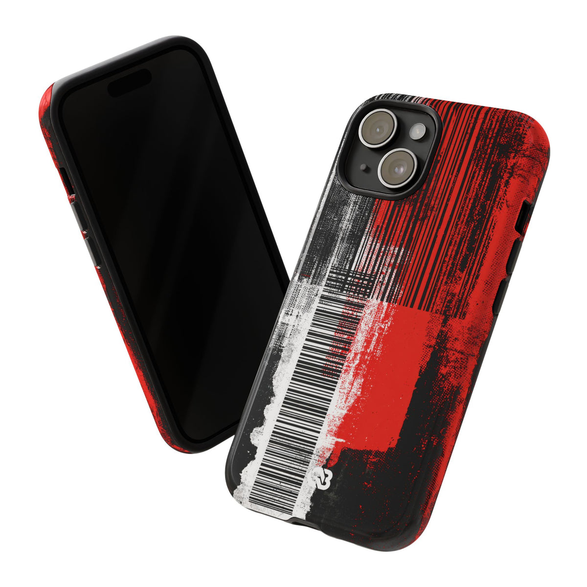 Distorted Barcode · Tough Phone Case for iPhone · Black