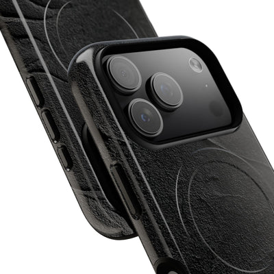 Obsidian Stucco Relief · Tough 2.0 Magnetic Phone Case for iPhone · Black